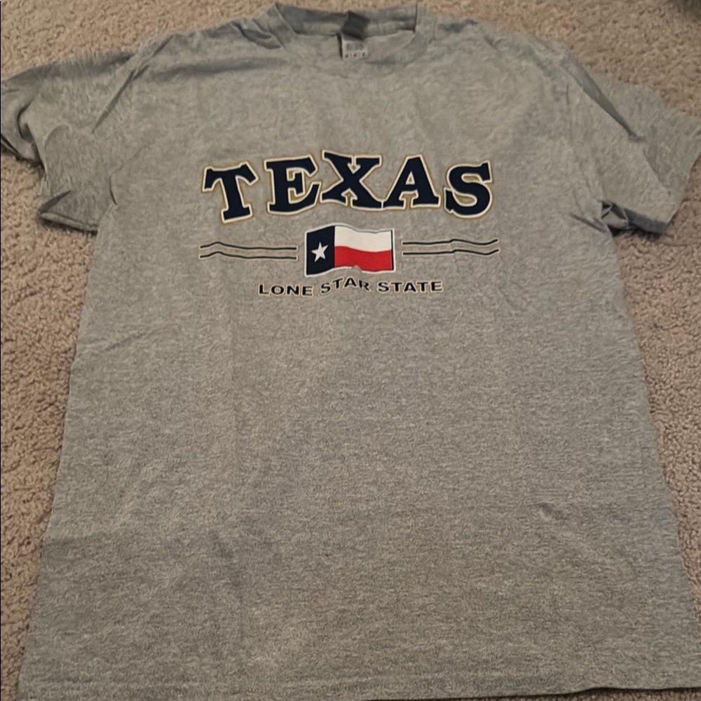 Gray Texas Lone Star State T-Shirt